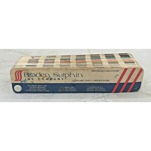 Vintage Braden Sutphin Pantone Matching System Color‎ Guide Ink Company Fan Deck